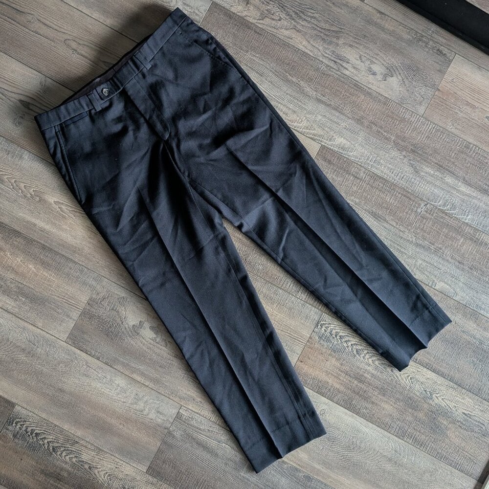 Ted Baker London Vintage Franklin Pants 100% Wool Dress Pants Dark Navy 36x30